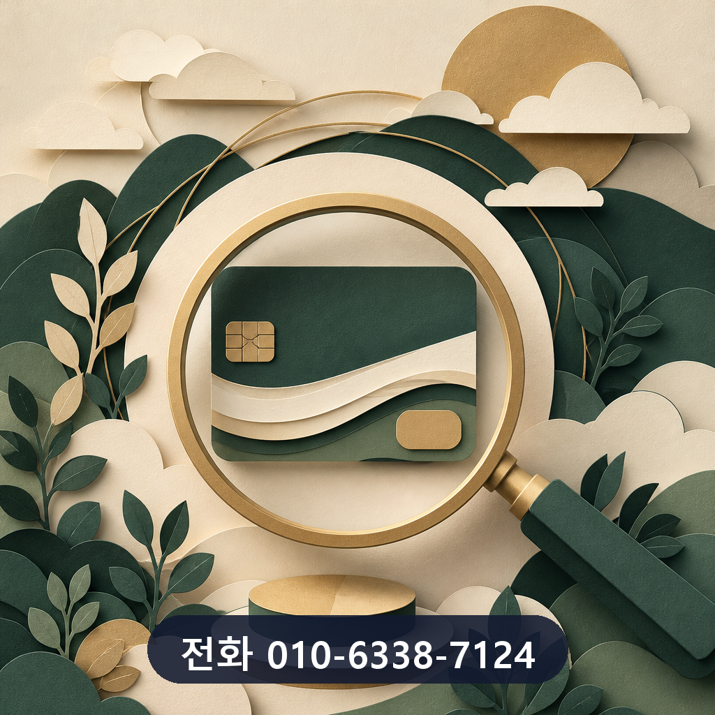 신용카드 카드깡 한도 확인 이미지